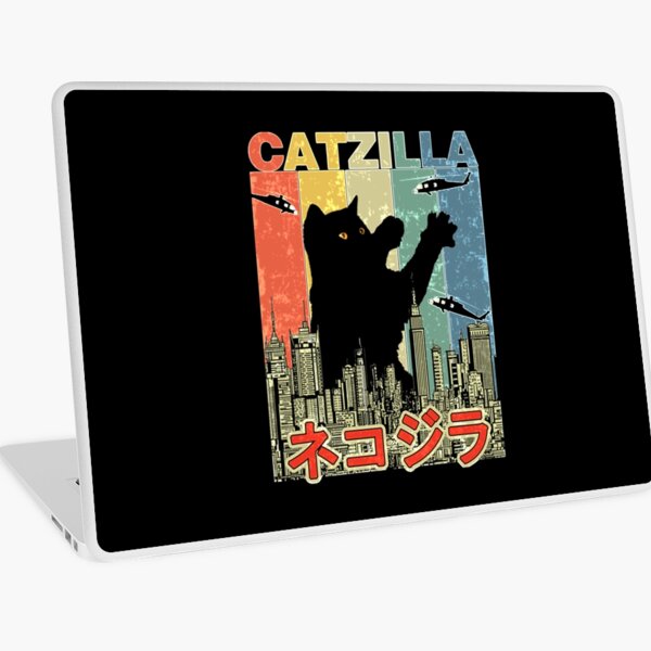 Artikel-Vorschau von Vintage Catzilla Japanischer Sonnenuntergang Stil Katze Kätzchen Liebhaber, designt und verkauft von JindrichMartin.