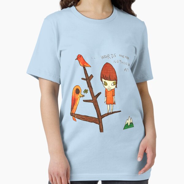 Item preview, Yoshitomo Nara Pop Art Words Mean Nothing Tshirt - Yoshitomo Nara Poster designed and sold by augusttee.