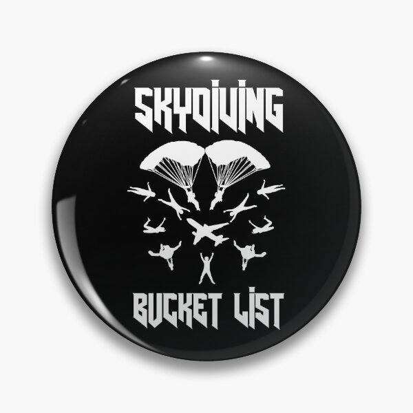 Item preview, skydiving bucket list designed and sold by Polla-Shirt.
