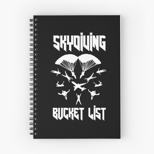 Item preview, skydiving bucket list designed and sold by Polla-Shirt.