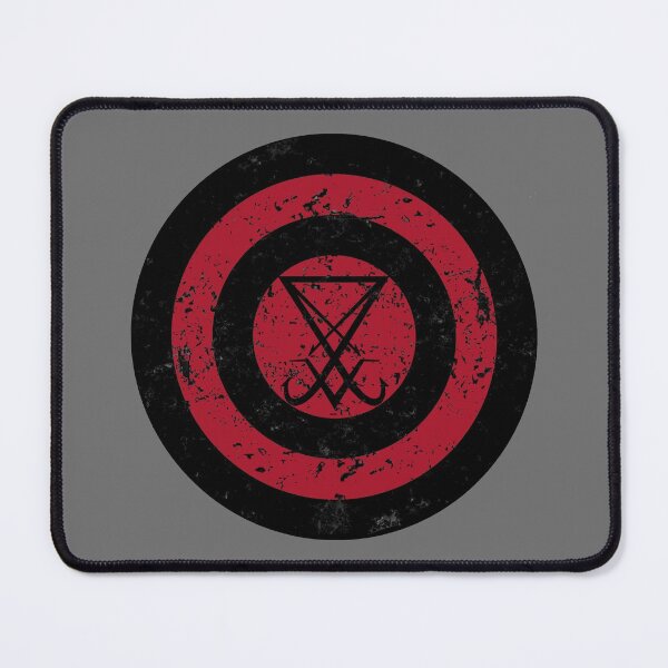 Item preview, Satanic Shield Black Sigil of Lucifer designed and sold by Hellbilly Designs.
