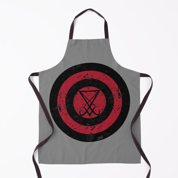 Item preview, Satanic Shield Black Sigil of Lucifer designed and sold by Hellbilly Designs.