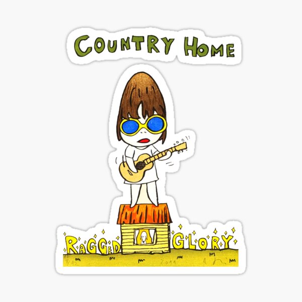 Item preview, Yoshitomo Nara Country Home Tshirt - Yoshitomo Nara Country Home decor Sticker designed and sold by augusttee.