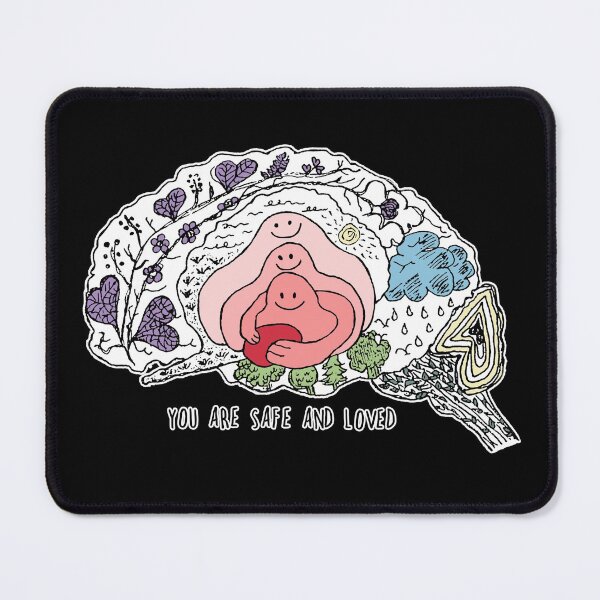 Item preview, You are safe and loved brain designed and sold by bittergodart.