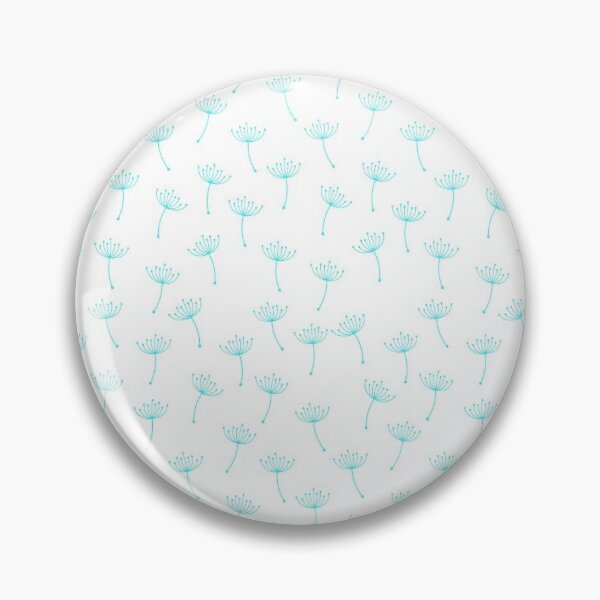 Item preview, Monochrome floral pattern in Cyan designed and sold by Celey-shop.