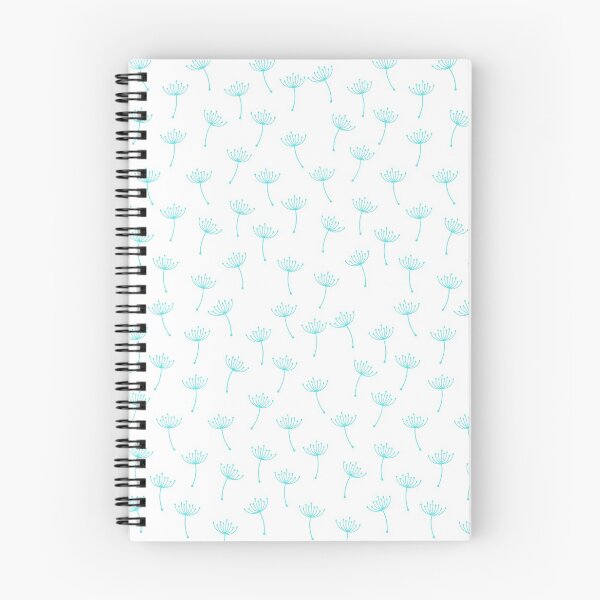 Item preview, Monochrome floral pattern in Cyan designed and sold by Celey-shop.