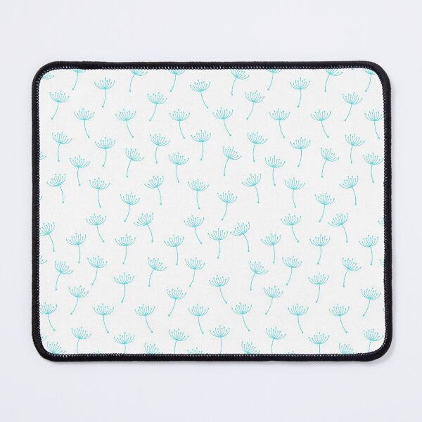 Item preview, Monochrome floral pattern in Cyan designed and sold by Celey-shop.