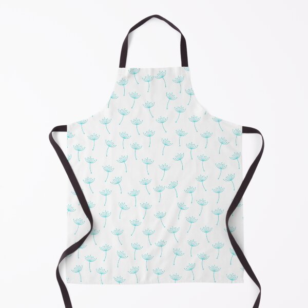 Item preview, Monochrome floral pattern in Cyan designed and sold by Celey-shop.