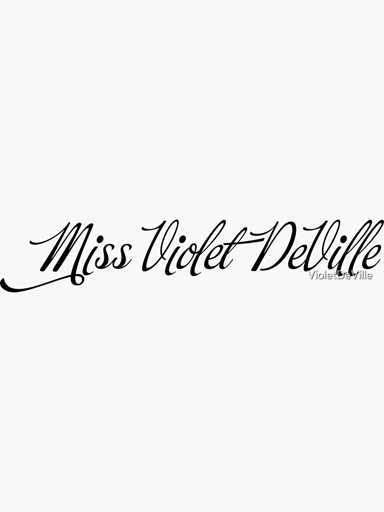 Thumbnail 3 of 3, Sticker, Miss Violet DeVille designed and sold by VioletDeVille.