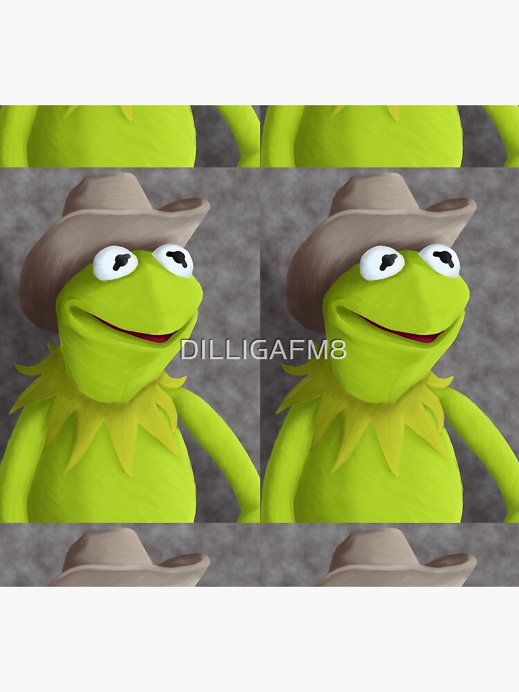 "Cowboyhut Kermit Portrait" Socken von DILLIGAFM8 Redbubble