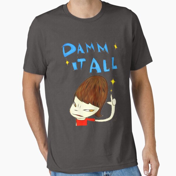 Item preview, Yoshitomo Nara Damm It All Tshirt - Yoshitomo Nara Damm It All Sticker designed and sold by augusttee.