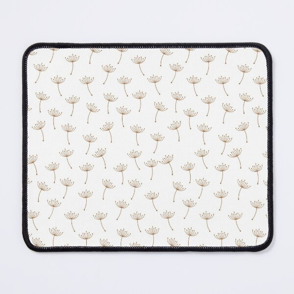 Item preview, Monochrome floral pattern in dark mustard designed and sold by Celey-shop.