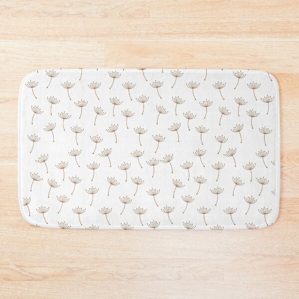 Item preview, Monochrome floral pattern in dark mustard designed and sold by Celey-shop.