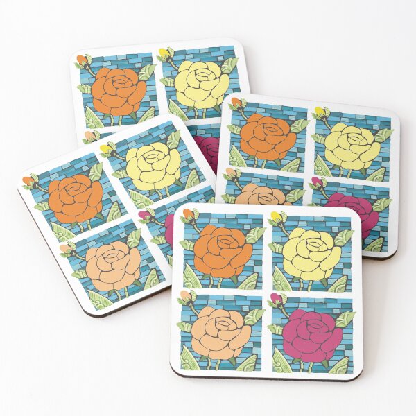 Item preview, Spring Roses – Set Number Two designed and sold by TheArtBarCafe.