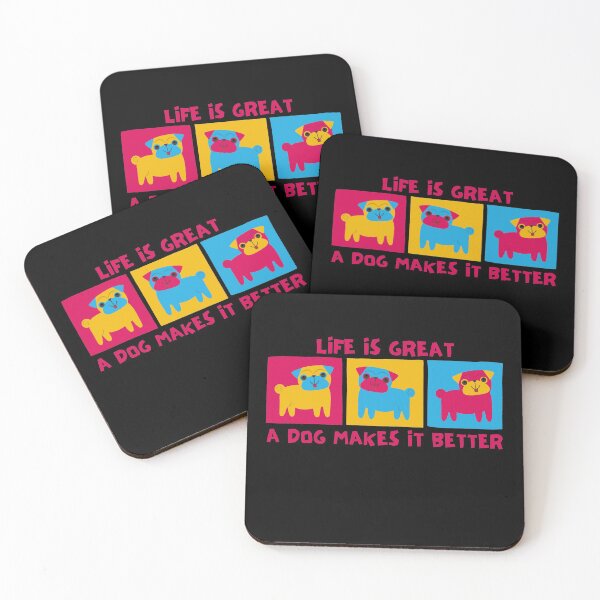 Item preview, Life is Great a Dog Makes It Better designed and sold by Nxt-Lvl-Awesome.