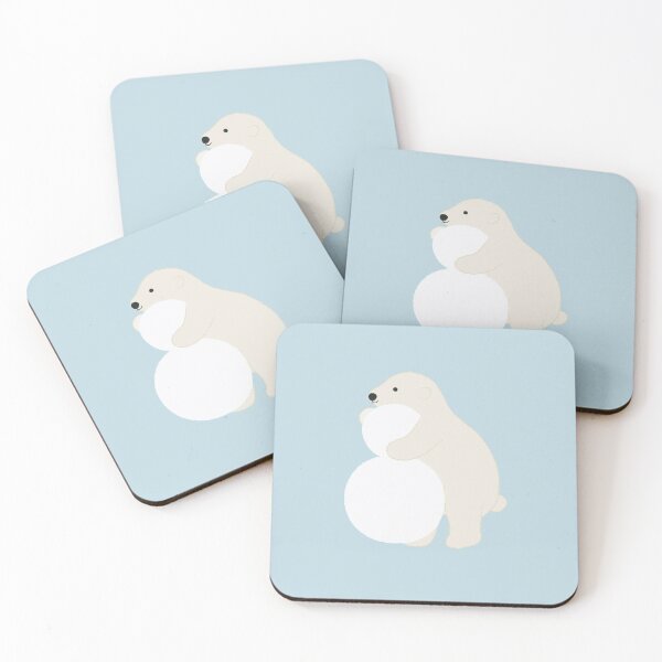 Item preview, Polar bear builds a snowman designed and sold by ElliesJourney.