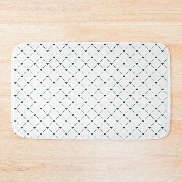Item preview, One Color hearts geometric pattern in green designed and sold by Celey-shop.