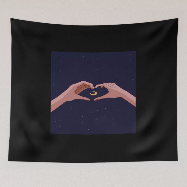 Item preview, fashion - hands making heart around the moon designed and sold by Arts Fashion Week | Shopping online.