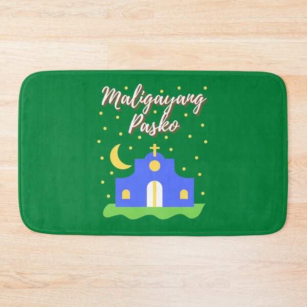 Item preview, Merry Christmas Maligayang Pasko with Church- Filipino Christmas designed and sold by CaitU.