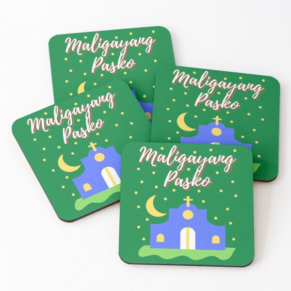 Item preview, Merry Christmas Maligayang Pasko with Church- Filipino Christmas designed and sold by CaitU.