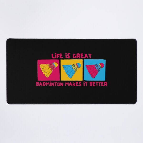 Item preview, Life is Great Badminton Makes It Better  designed and sold by Nxt-Lvl-Awesome.