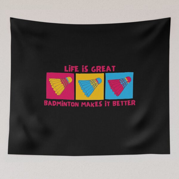 Item preview, Life is Great Badminton Makes It Better  designed and sold by Nxt-Lvl-Awesome.