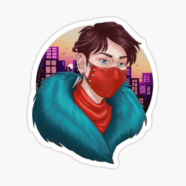 "Cool boy" Sticker for Sale by JakusdrawShop | Redbubble