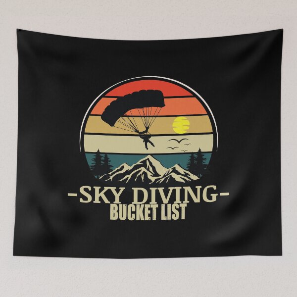 Item preview, Sky diving bucket list vintage  designed and sold by HStudioPrints.