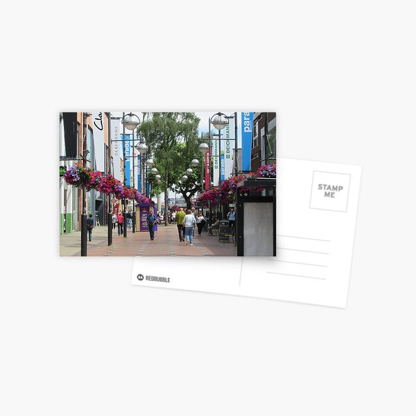 Lamps And Hanging Baskets Postcard