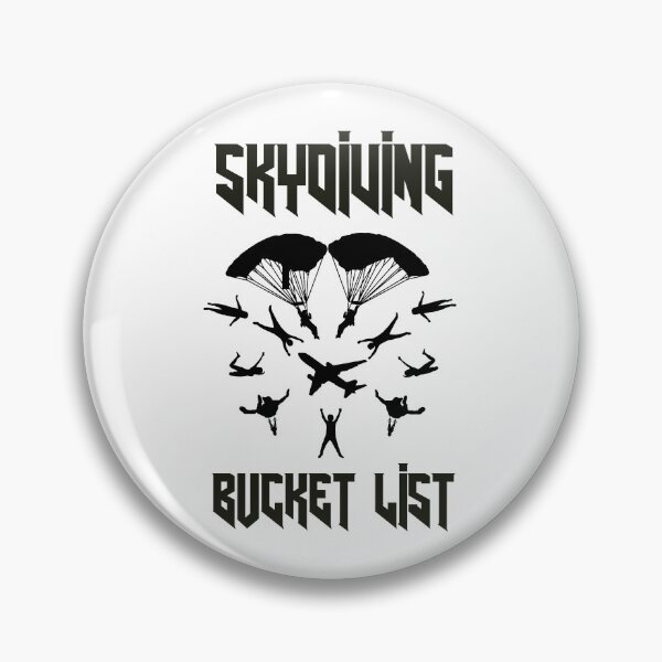 Item preview, skydiving bucket list designed and sold by Polla-Shirt.