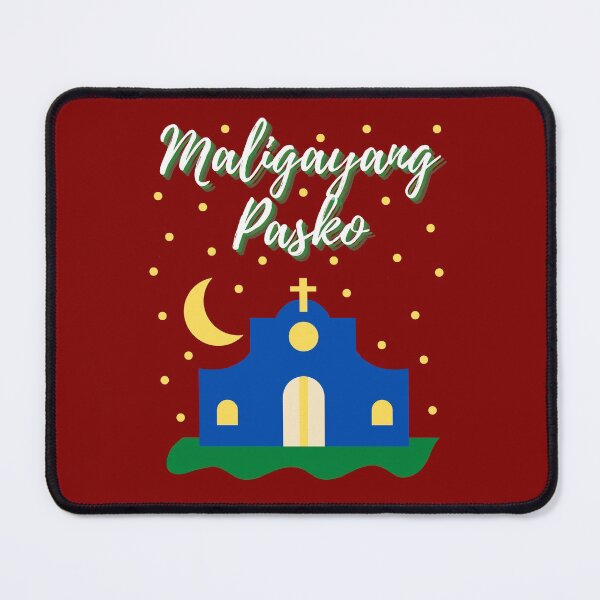 Item preview, Merry Christmas Maligayang Pasko with Church- Filipino Christmas designed and sold by CaitU.