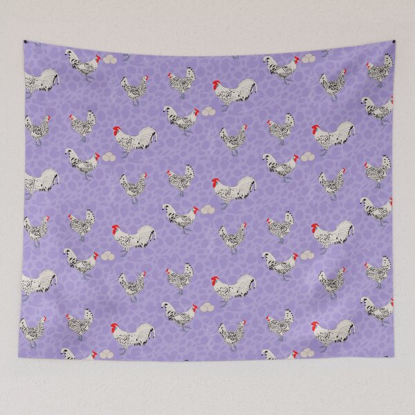 Item preview, Silver Spangled Hamburg Purple designed and sold by Ashley Gagnon.