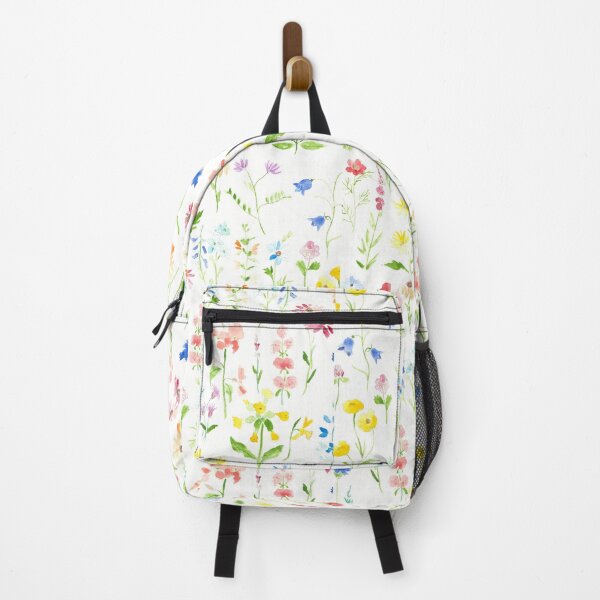 Item preview, colorful spring garden watercolor painting designed and sold by ColorandColor.