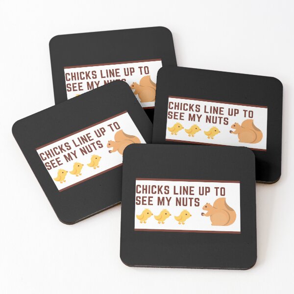 Item preview, Las chicas se alinean para ver mis nueces designed and sold by Nxt-Lvl-Awesome.