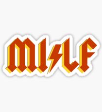 Metal Mom MILF Sticker