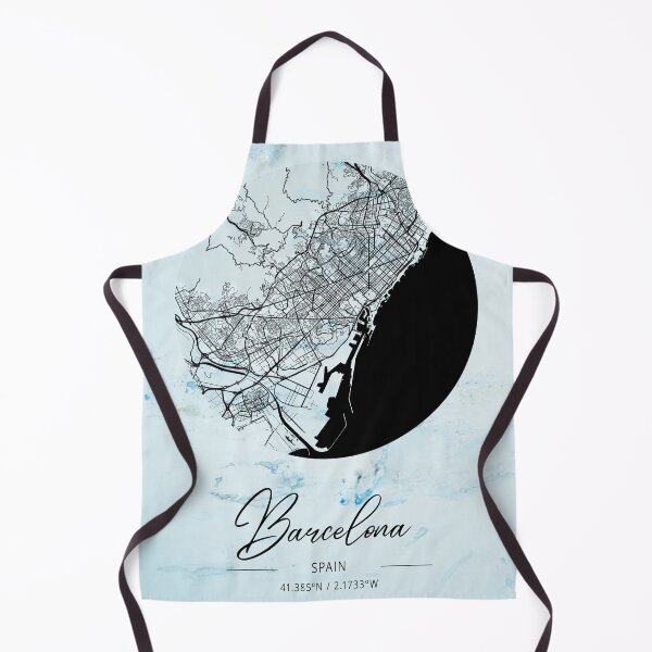 Item preview, Barcelona - Spain Alpha Watercolor Map designed and sold by WatercolorMap.