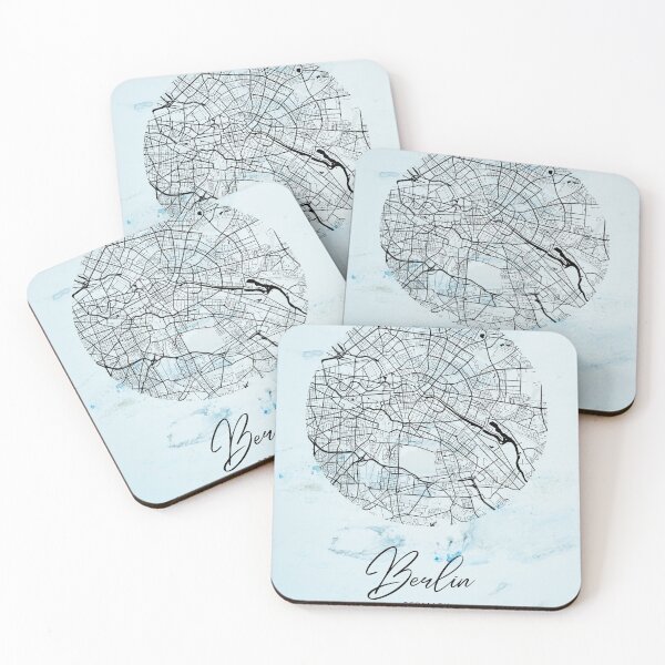 Item preview, Berlin - Germary Alpha Watercolor Map designed and sold by WatercolorMap.
