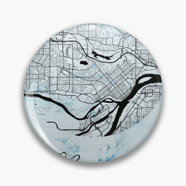 Item preview, Burnaby - Canada Alpha Watercolor Map designed and sold by WatercolorMap.