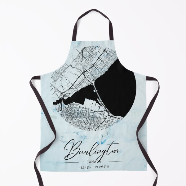 Item preview, Burlington - Canada Alpha Watercolor Map designed and sold by WatercolorMap.