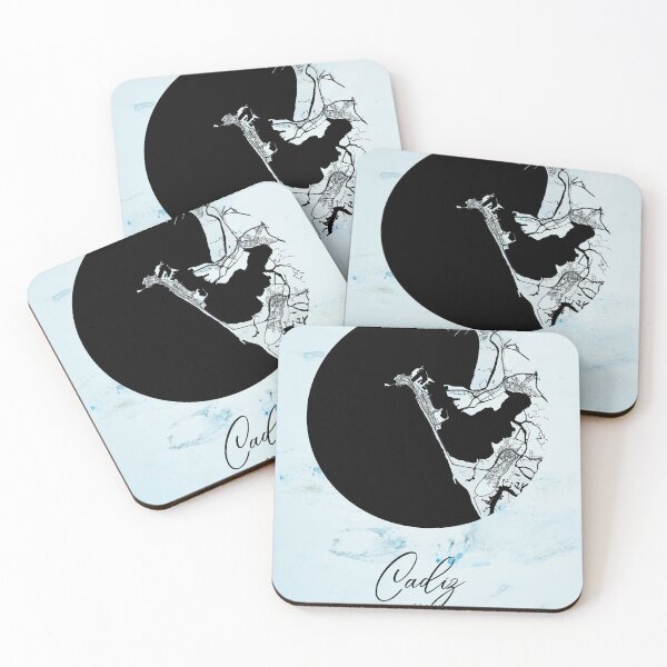 Item preview, Cadiz - Spain Alpha Watercolor Map designed and sold by WatercolorMap.