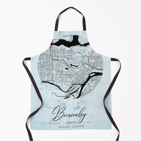 Item preview, Burnaby - Canada Alpha Watercolor Map designed and sold by WatercolorMap.