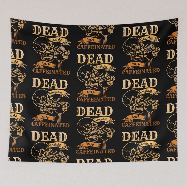 Item preview, Dead Inside But Caffeinated Skeleton | Brown sugar designed and sold by Mixture-DESIGN.