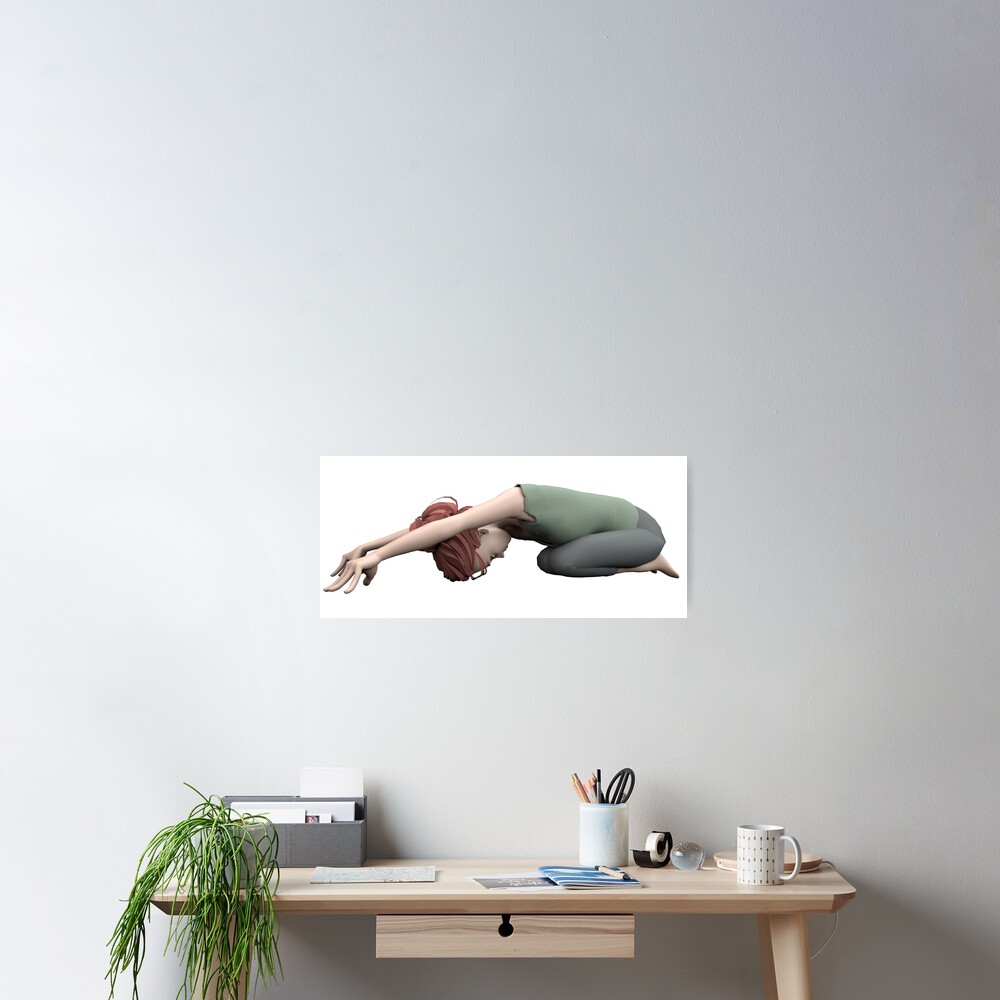 Poster « Yoga posture de l'enfant»
