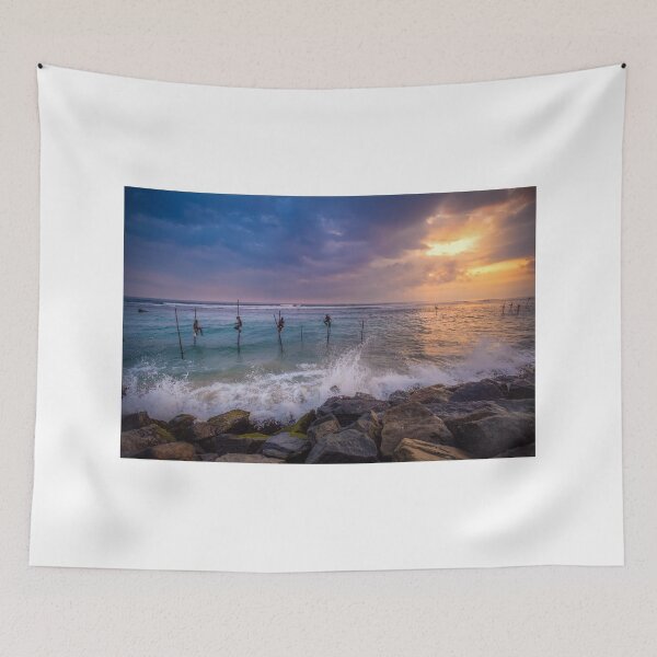 Item preview, Still fishing in the sea landscape  designed and sold by Kanishka Gunathunga.