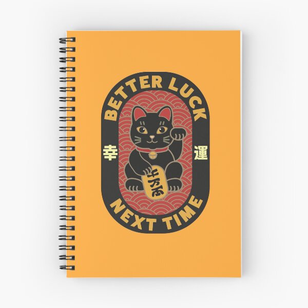 Item preview, Better Luck Next Time (Maneki Neko / Lucky Cat/  Black cat ) designed and sold by Printeesign Shop.