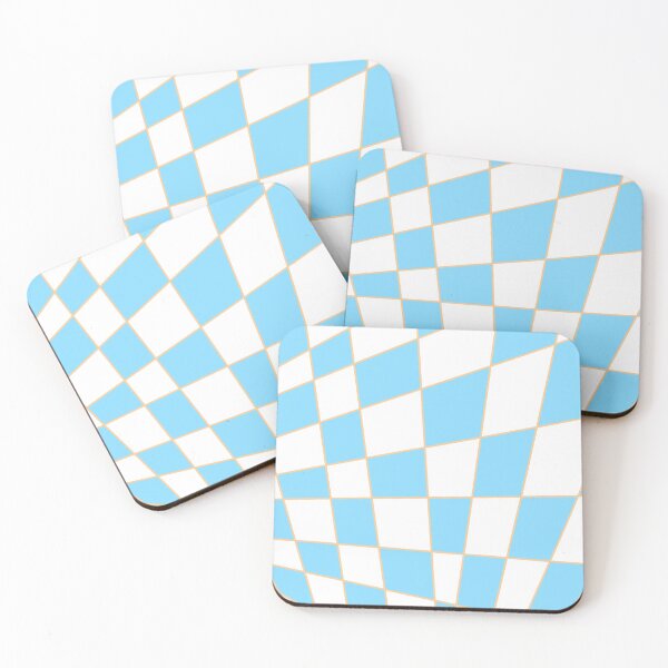 Item preview, Distorted Checkers: Blue and Orange designed and sold by A.X. Bates.