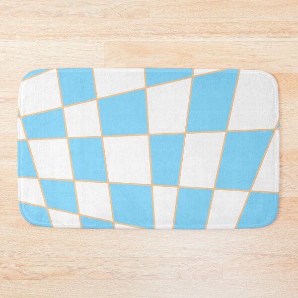 Item preview, Distorted Checkers: Blue and Orange designed and sold by A.X. Bates.