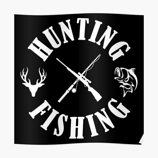 "National Hunting and Fishing Day White Hunting and Fishing" Poster