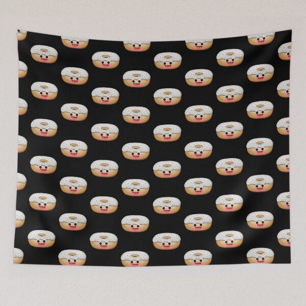 Item preview, Donut diet eat happy funny food pun with happy doughnut face cartoon designed and sold by portrait4you.