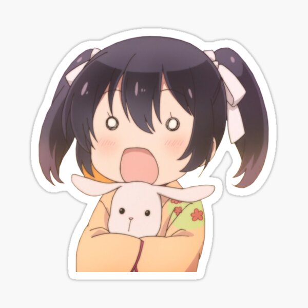 Surprised Anime Girl Stickers Redbubble Surprised Anime Girl Stickers Redbubble